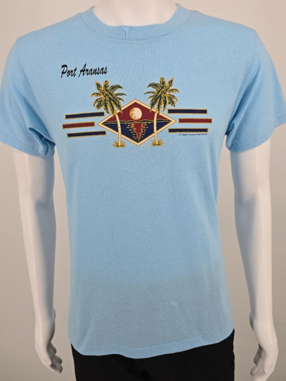 Vintage 1980s Robert Allan Sportswear Port Aransas Texas Gulf Coat T-Shirt (M)